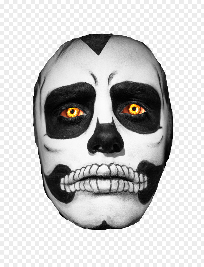 Skull Calavera Day Of The Dead Halloween Costume PNG