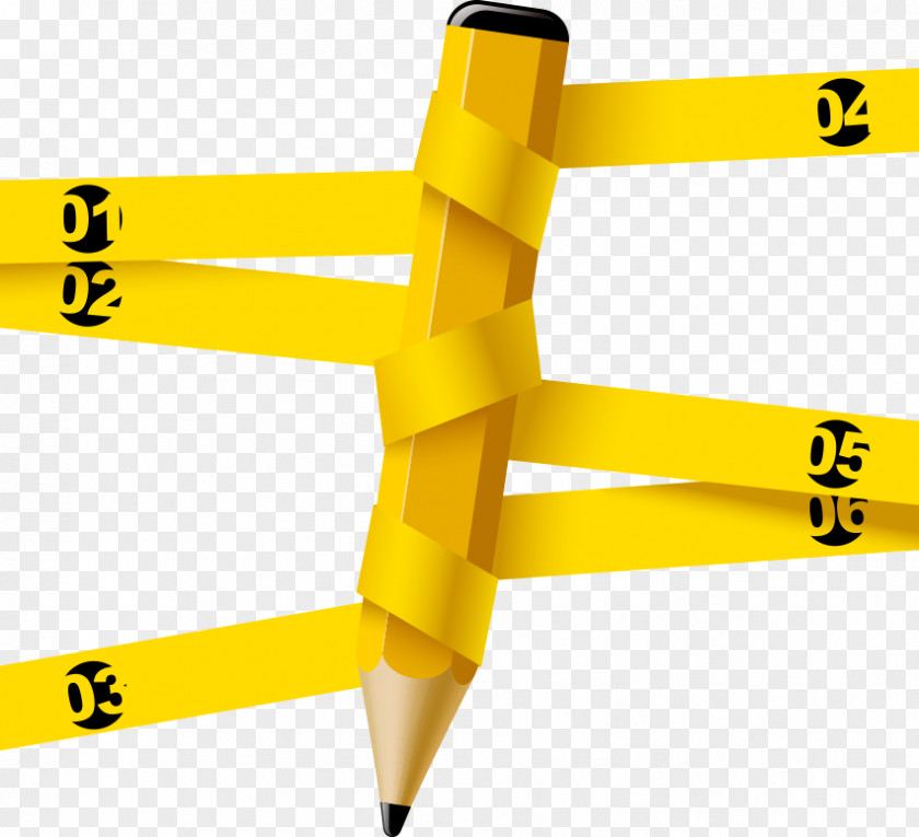 Vector Yellow Pencil Drawing PNG