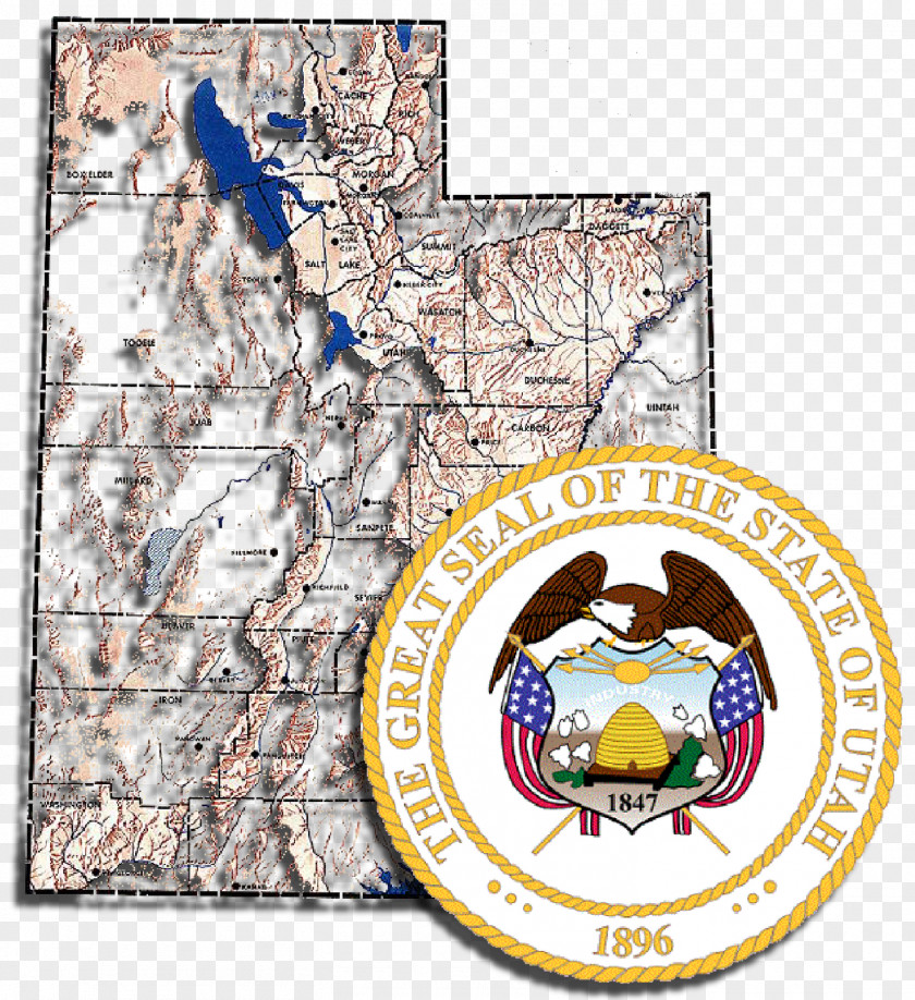 Seal Of Utah U.S. State Flag PNG