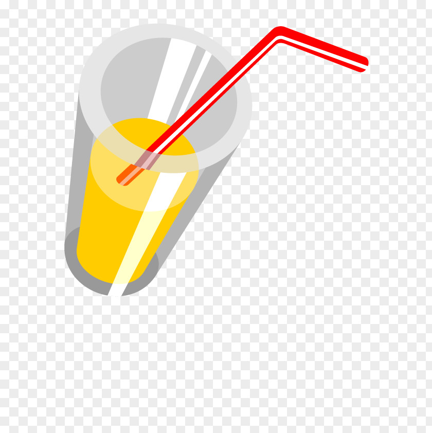 Vector Juice Orange Glass PNG