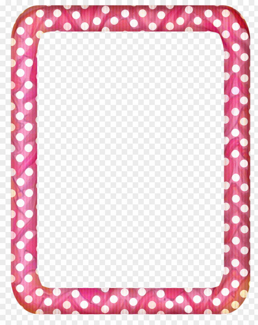 Rectangle Polka Dot Background Pink Frame PNG