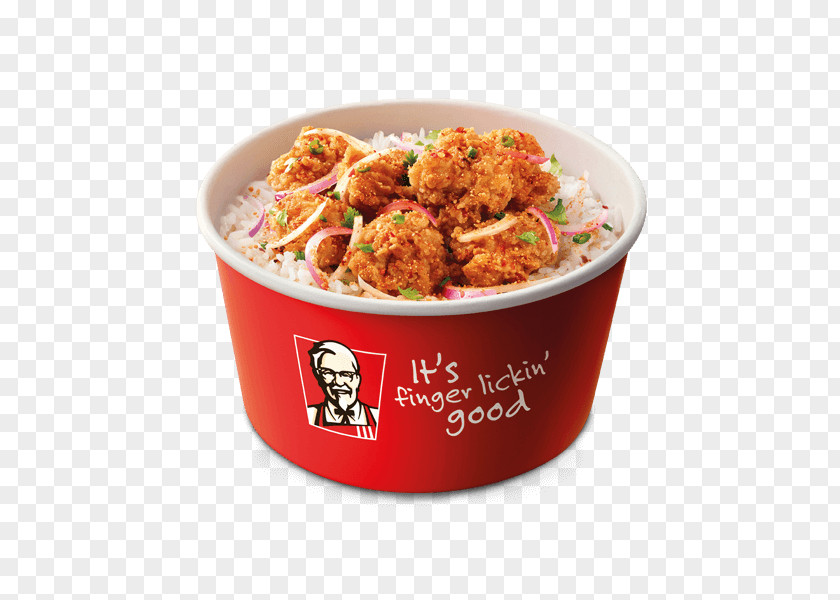Rice Bowl KFC Fried Chicken Fingers Fast Food PNG
