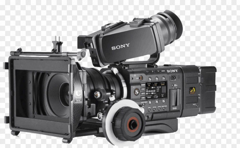 Camera 4K Resolution Digital Movie Sony CineAlta PMW-F55 Super 35 PNG