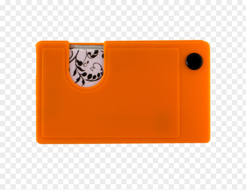 Mandarin Orange Sideswipe Wallet Rectangle PNG
