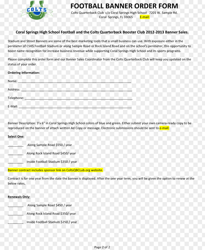 Order FOrm Web Page Line Screenshot Brand PNG