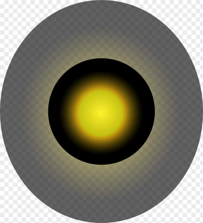 Yellow Dream Halo Sphere Pattern PNG