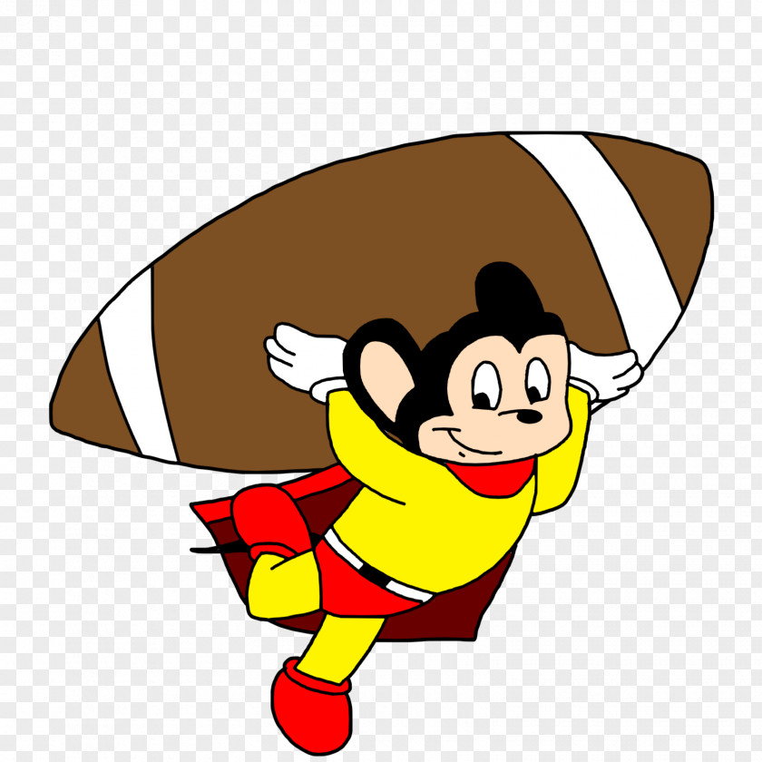 American Football Team Mighty Mouse Cartoon Clip Art PNG
