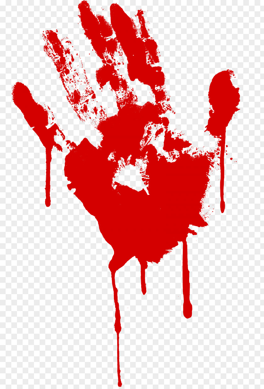 Blood Printing Decal PNG