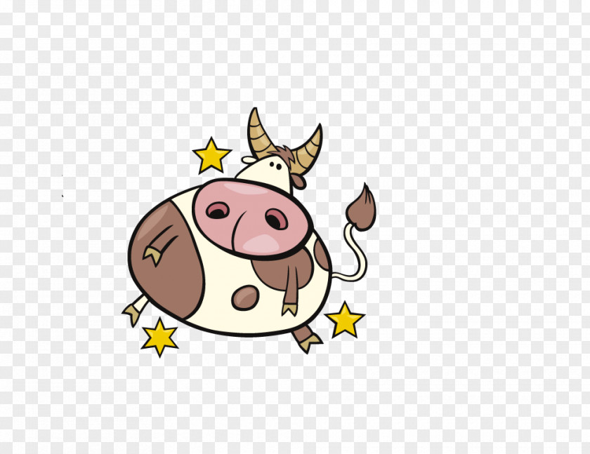 Cartoon Cow Taurus Zodiac Horoscope Aries Scorpio PNG