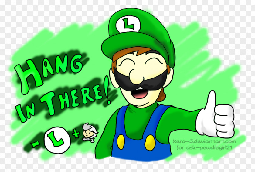 Luigi Digital Art Illustration Fan PNG