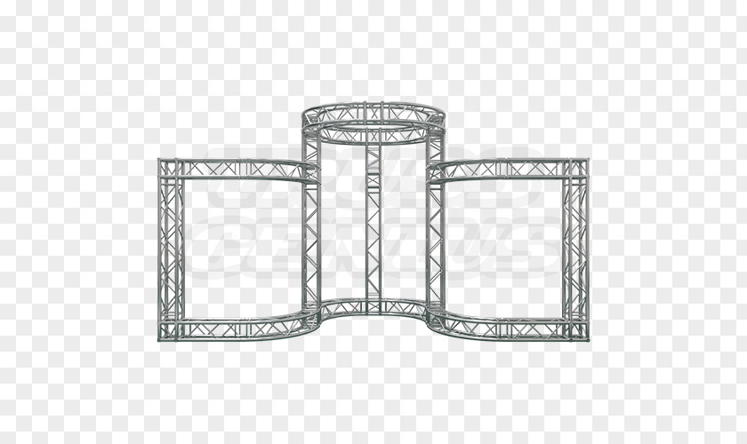 Trade Show Display Truss Structure Circle Angle PNG