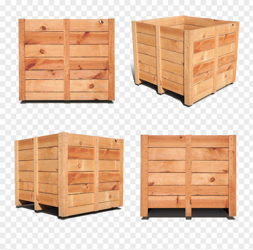 Wooden Boxes Crate Box Pallet PNG