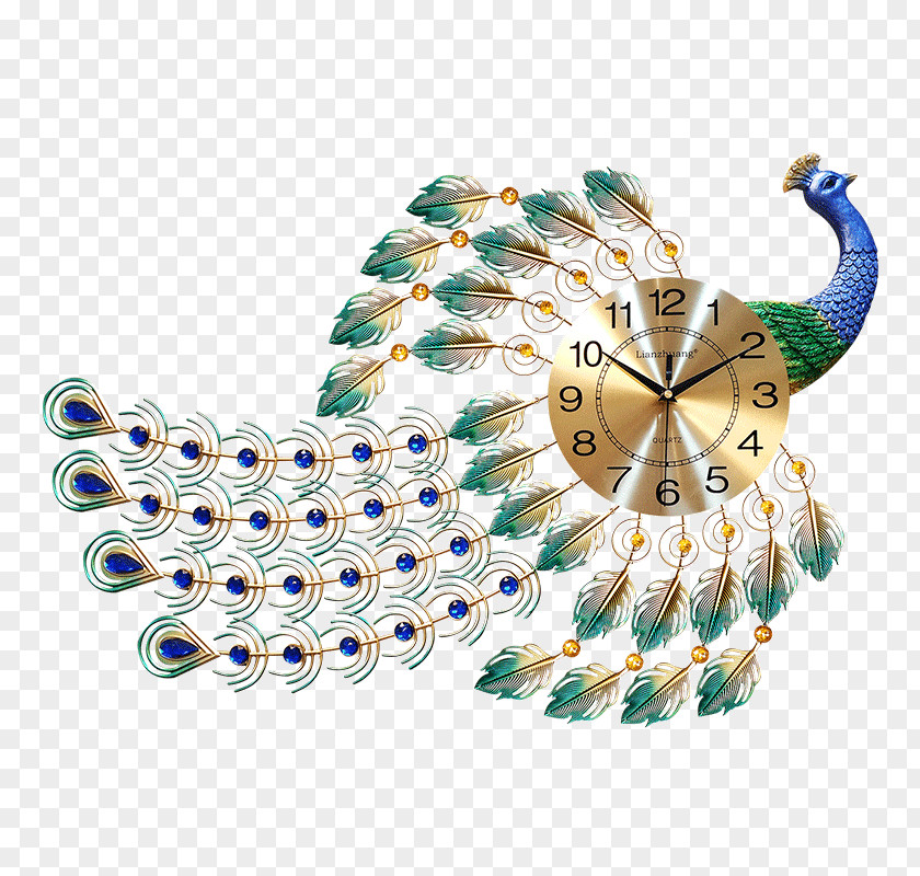 Bay Peacock Clock Pendulum Haiphong F20Beauty PNG