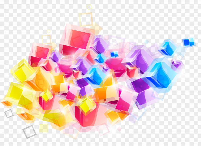 Colorful Squares Wallpaper PNG