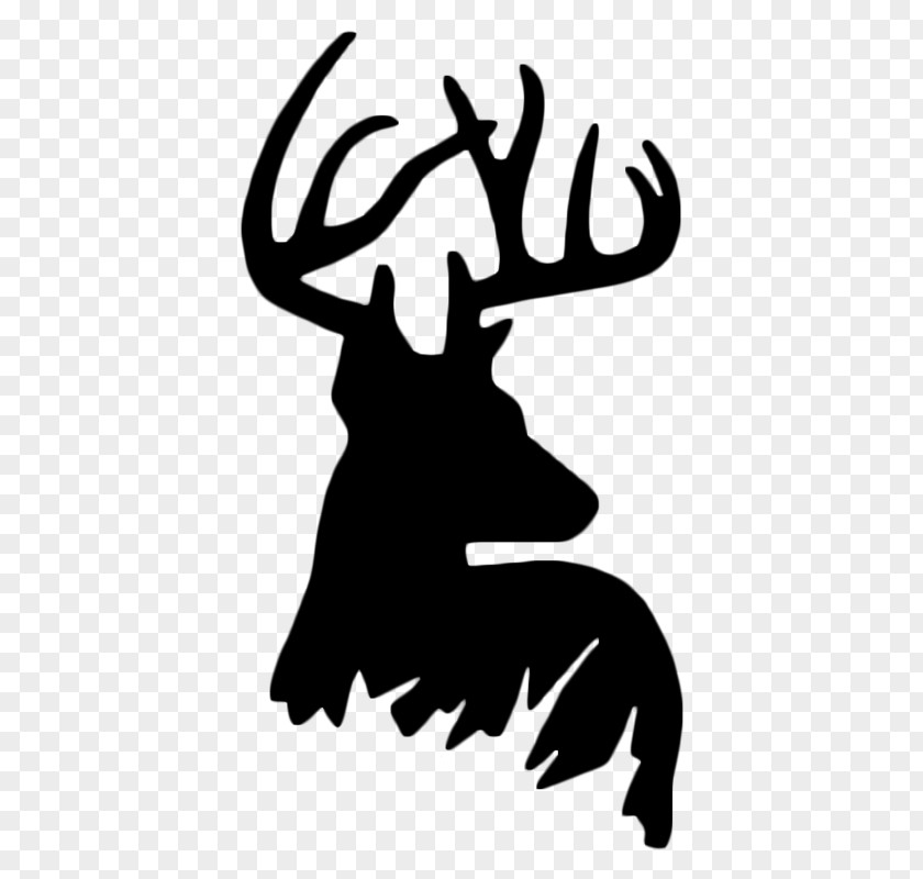 Deer White-tailed Reindeer Silhouette Clip Art PNG