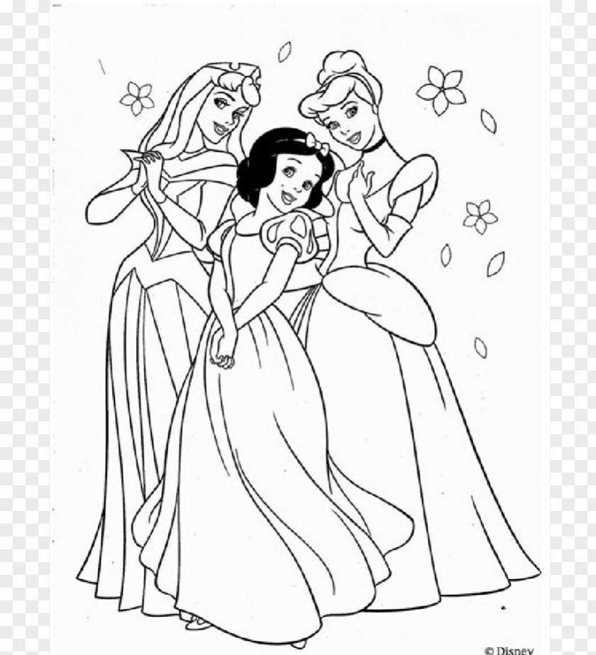 Disney Princess Belle Black And White Snow Rapunzel PNG
