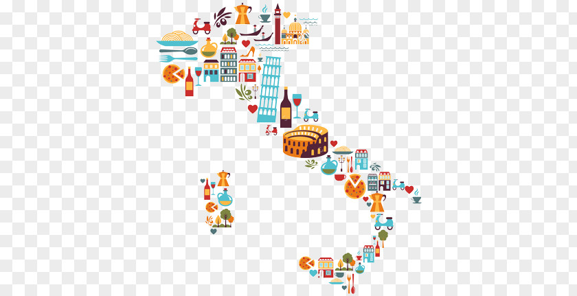 Italy Map Clip Art PNG
