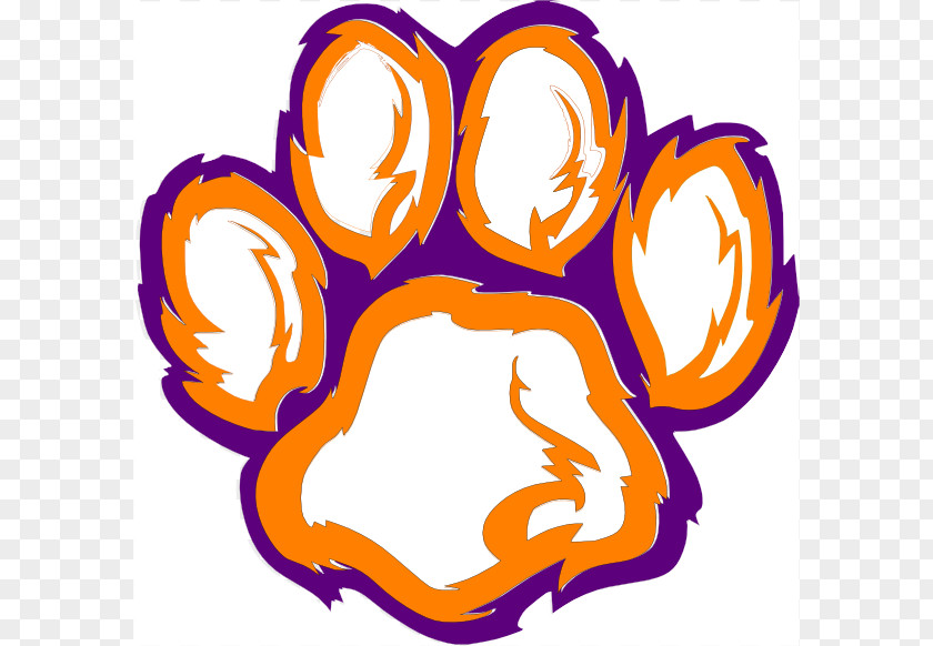 Kobe Cliparts Clemson Tigers Football University Paw Clip Art PNG