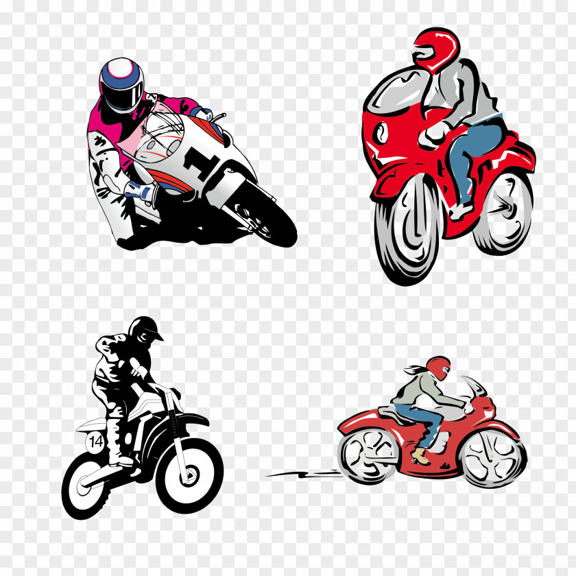 Motorcycle Vector Material Collection Scooter Vecteur PNG