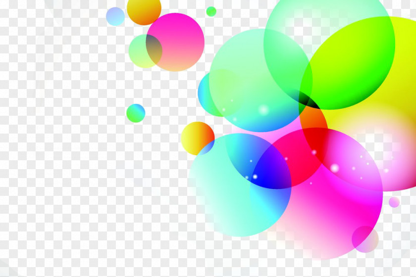 Colored Circles Creative Bubble Circle PNG