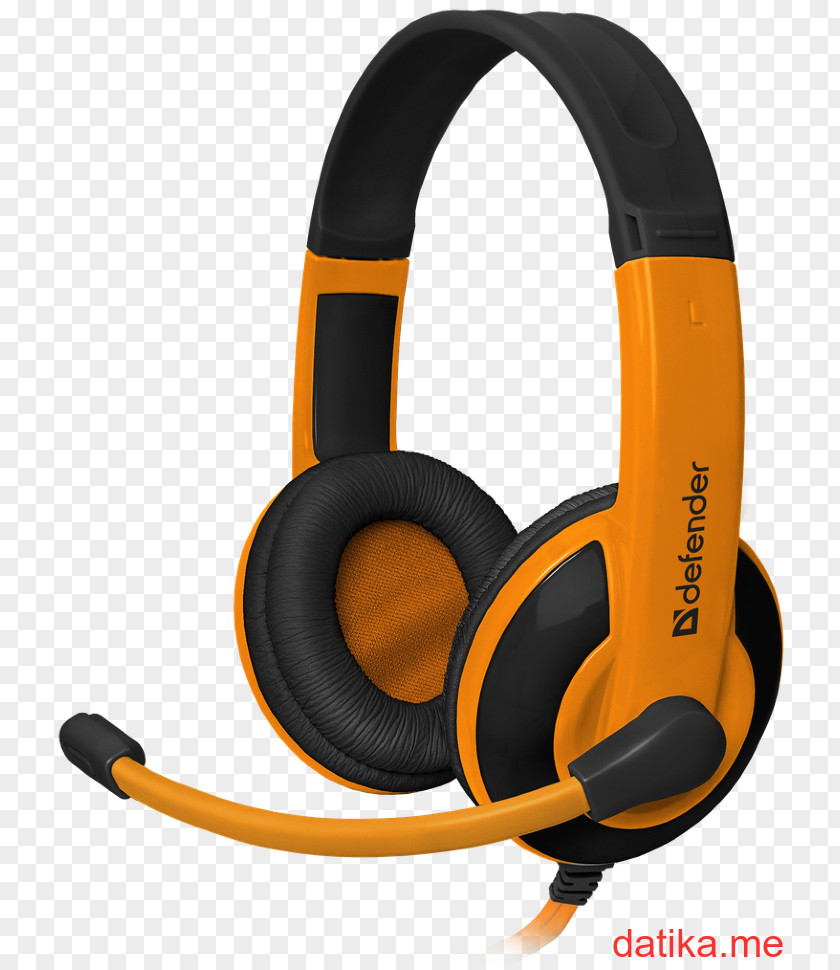 Gaming Headset White Orange Microphone Defender Warhead G-120 Black/Orange Herní Sluchátka Headphones PNG