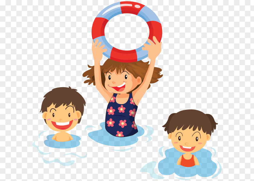 Kids Swimming Child Clip Art PNG