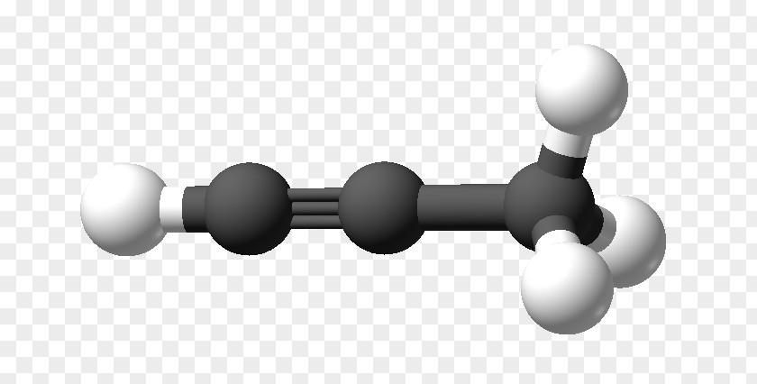 Propyne Alkyne Hydrocarbon Three-dimensional Space Organic Compound PNG