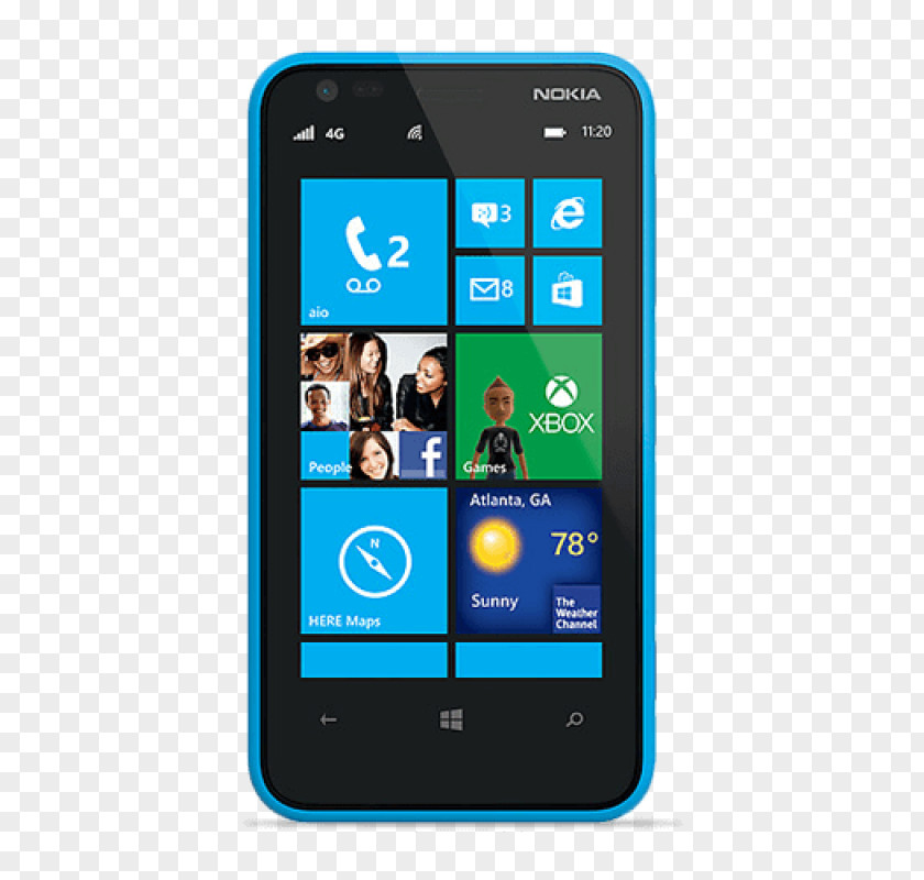 Smartphone Nokia Lumia 810 AT&T GoPhone Telephone Mobility PNG