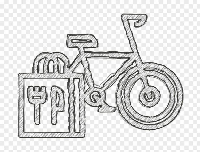 Bicycle Icon Bike Food Delivery PNG