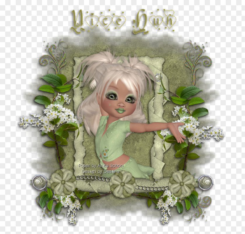 -painted Frame Material Rose Family Fairy Floral Design PNG