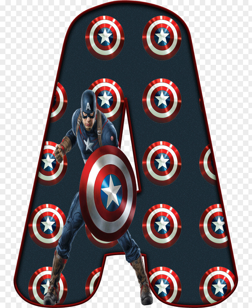 Captain America Thor Superhero Alphabet PNG