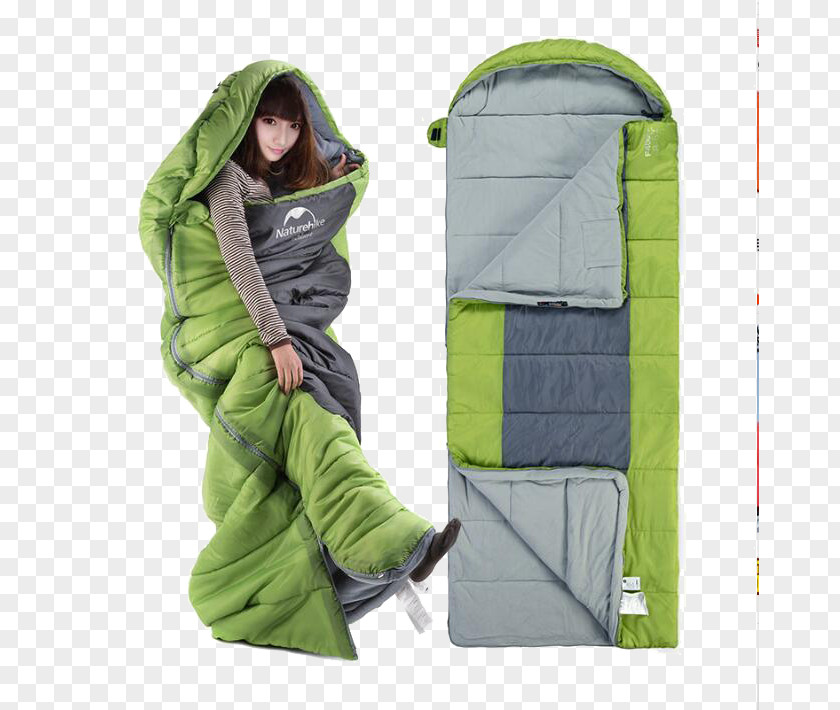 Green Sleeping Bag Outdoor Recreation Camping Tent Ultralight Backpacking PNG