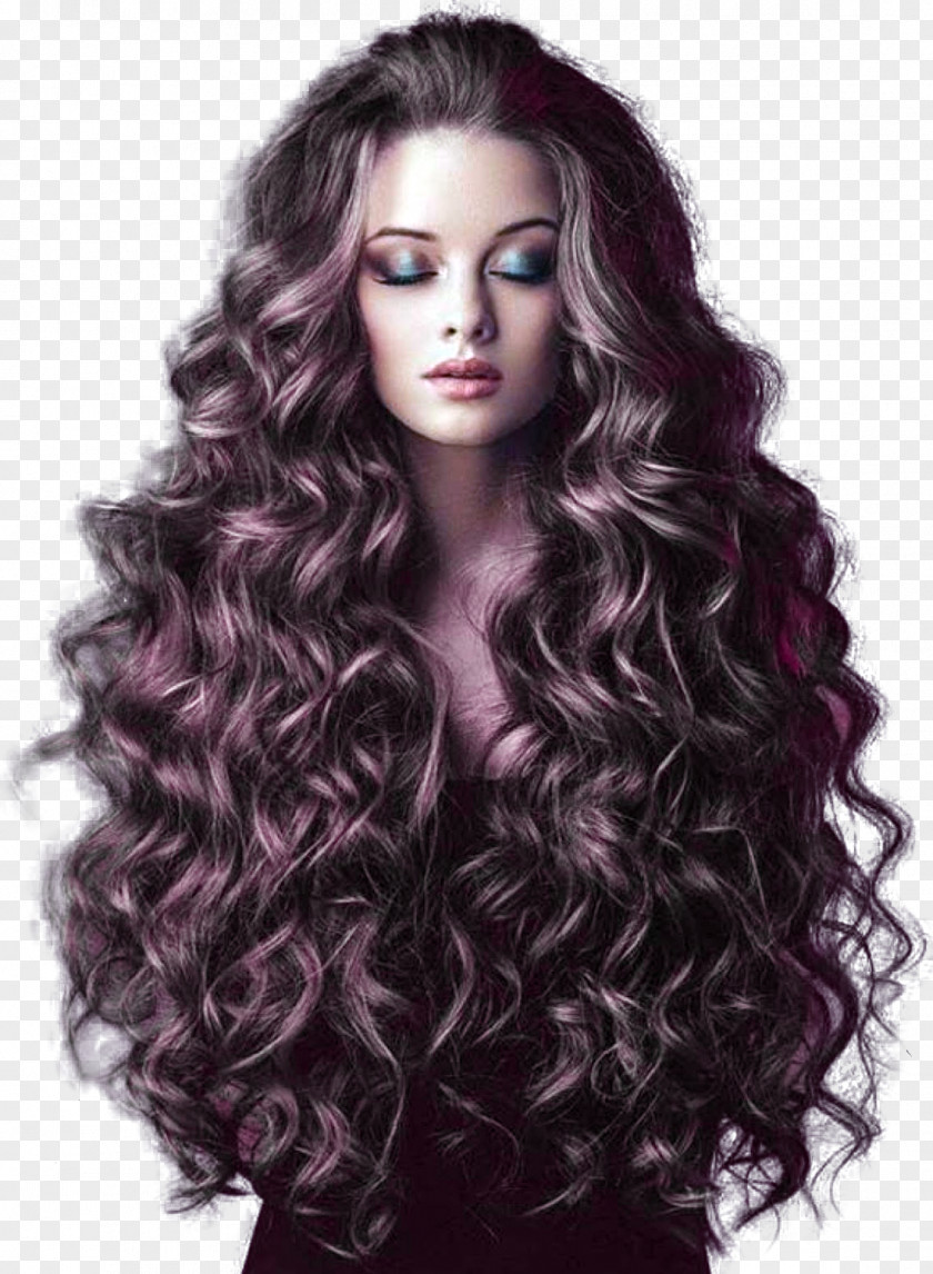 Long Curly Hair Hairstyle Ponytail Fashion PNG