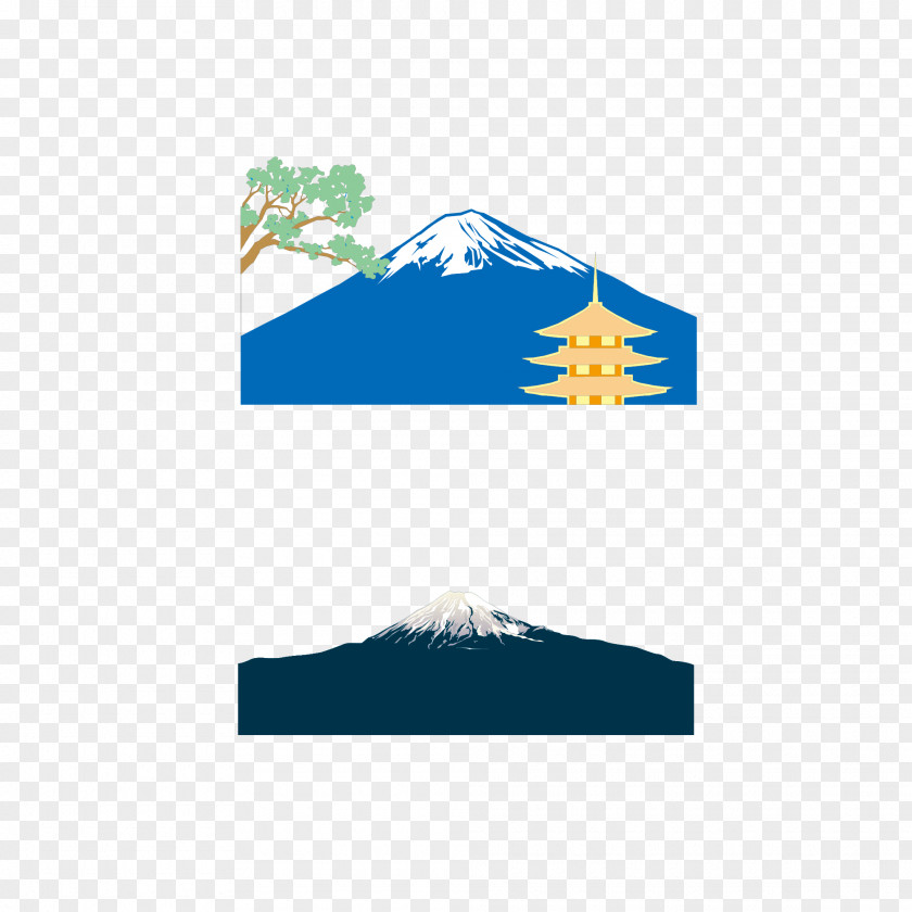 Mount Fuji, Japan Creative Fuji Illustration PNG