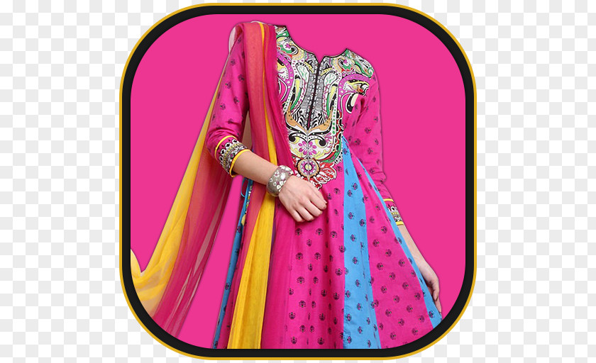 Shalwar Kameez Costume Design Pink M PNG