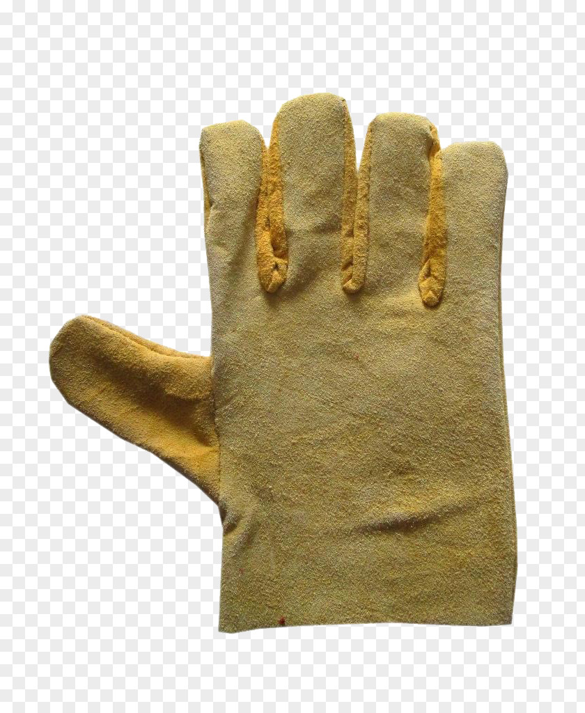 Single Yellow Plush Cotton Gloves Glove Designer PNG