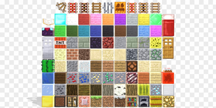 Minecraft Blocks Textile Rectangle PNG