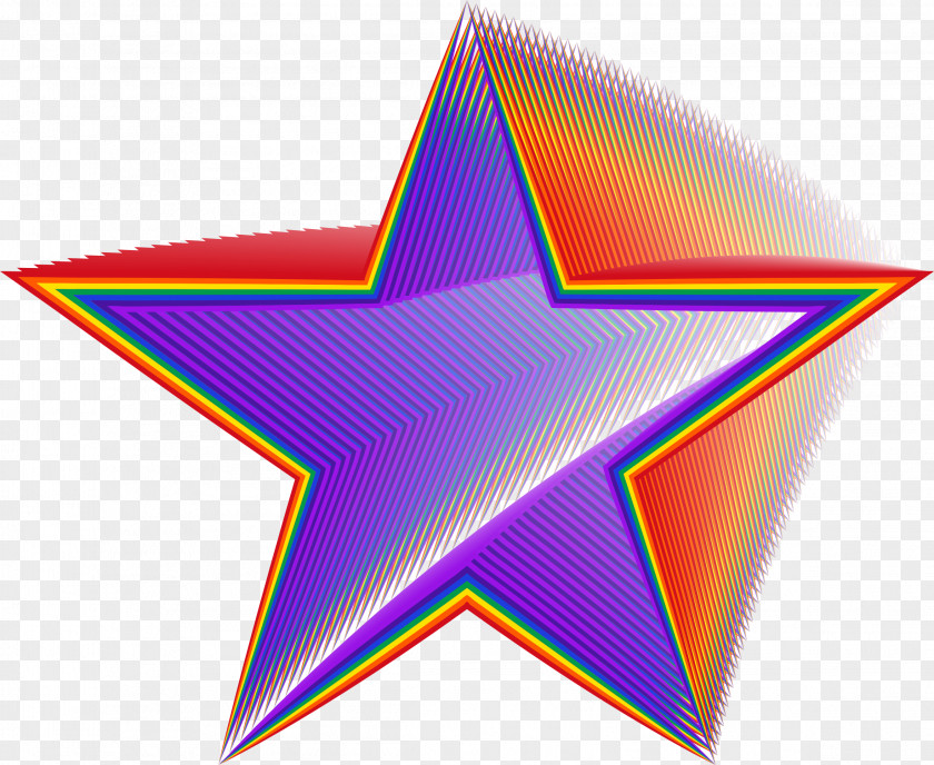 Star Rainbow Clip Art PNG