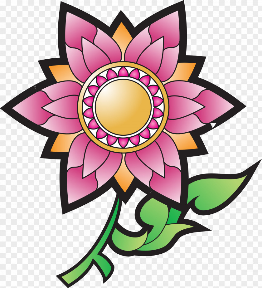 Thailand Drawing Flower Black And White Clip Art PNG