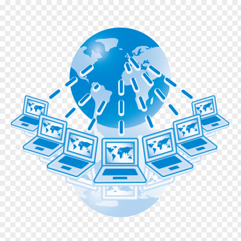 Vector Globe And Computer Clip Art PNG