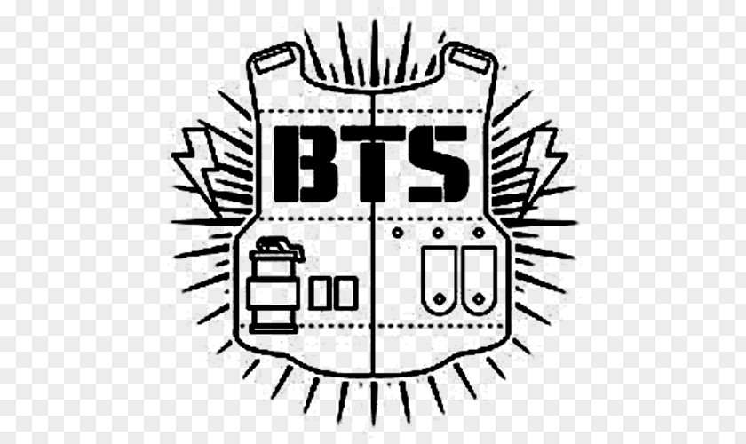 BTS Drawing Logo K-pop PNG