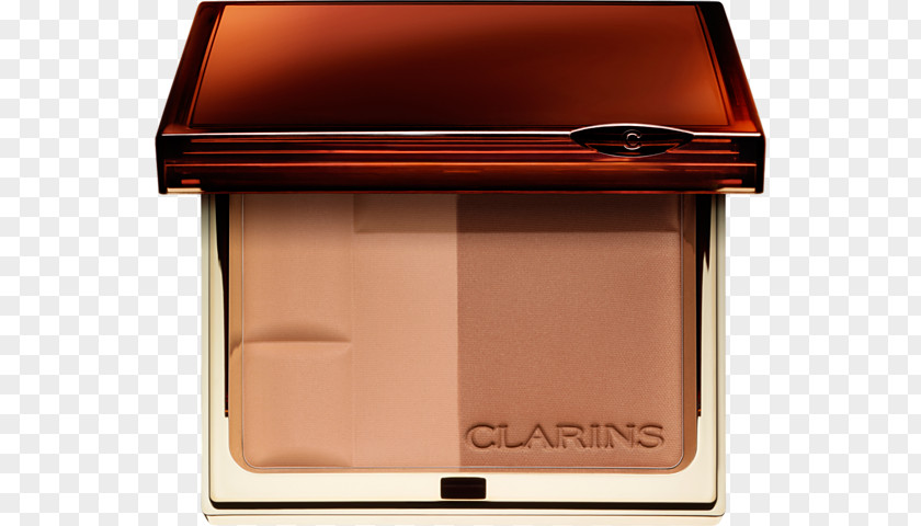 Clarins Face Powder Compact Cosmetics Sun Tanning PNG