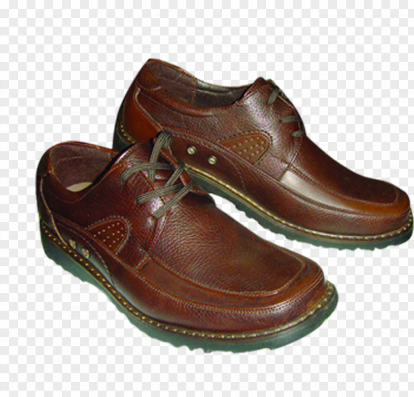 Brown Shoes Leather Slip-on Shoe PNG