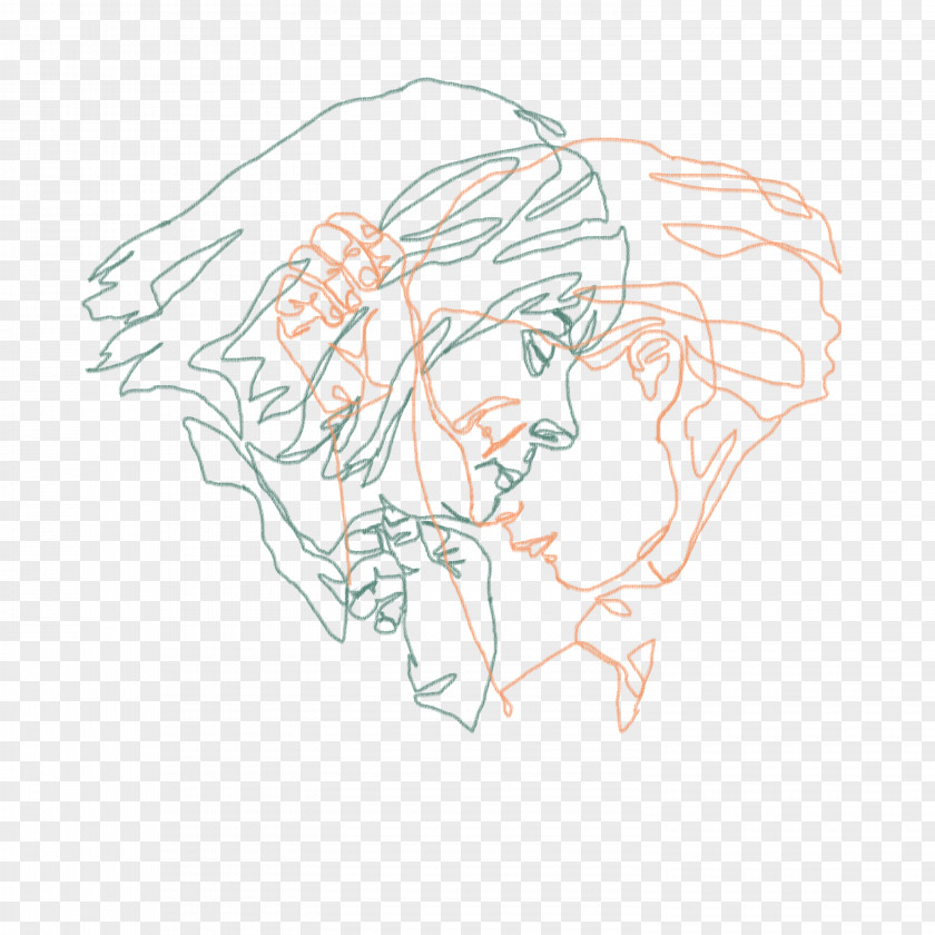 Drawing Line Art Ear Sketch PNG