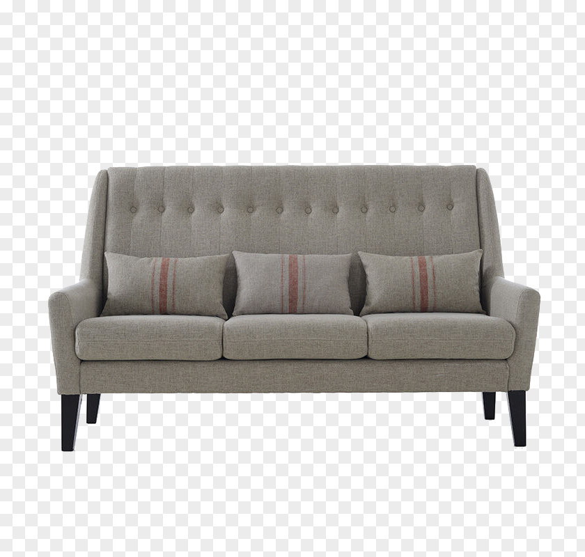 Grey Sofa Multiplayer Loveseat Table Couch Furniture PNG