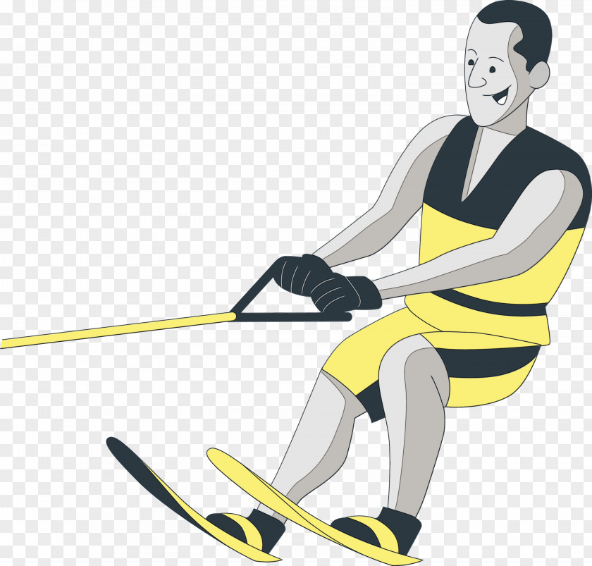 Ski Binding Shoe Baseball Yellow PNG