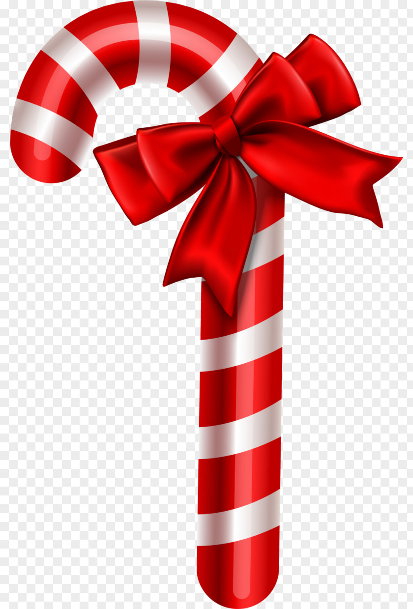 Candy Cane Stick Ribbon PNG