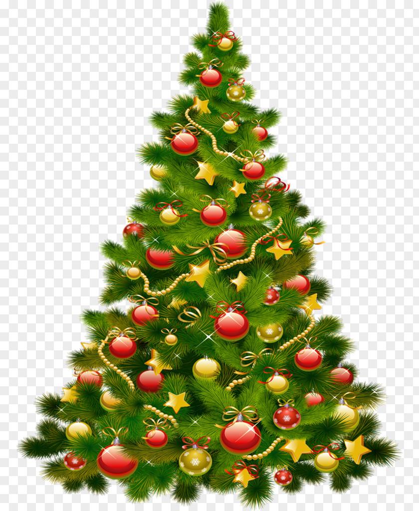 Christmas Tree Santa Claus Ornament Decoration Clip Art PNG