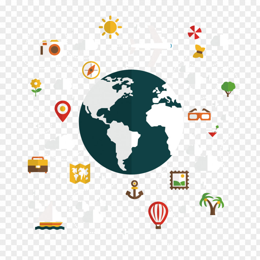 Global Travel Earth World Globe Icon PNG