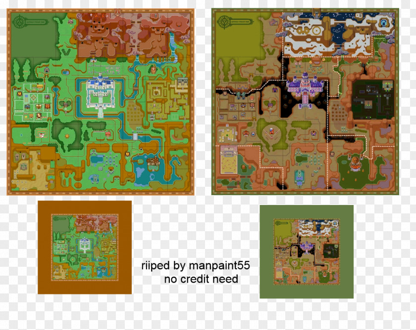 Map The Legend Of Zelda: A Link Between Worlds To Past Zelda II: Adventure Hyrule Warriors PNG
